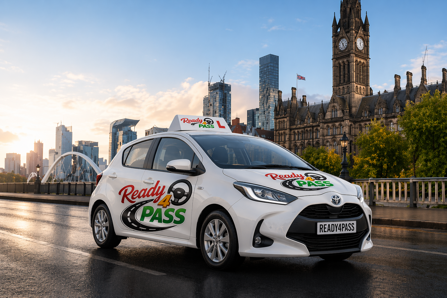 Ready4Pass driving school car in Manchester